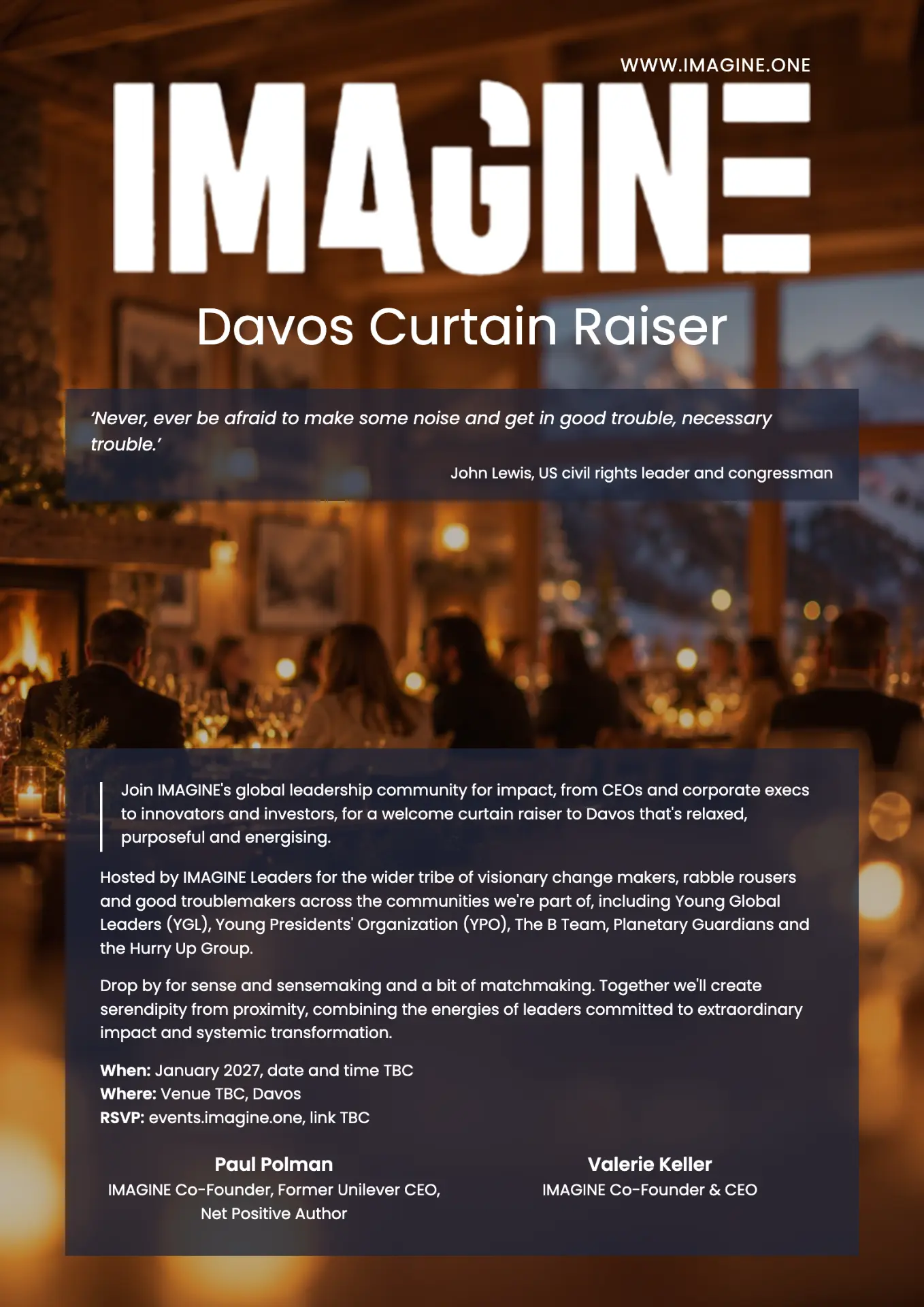 IMAGINE Curtain Raiser invitation
