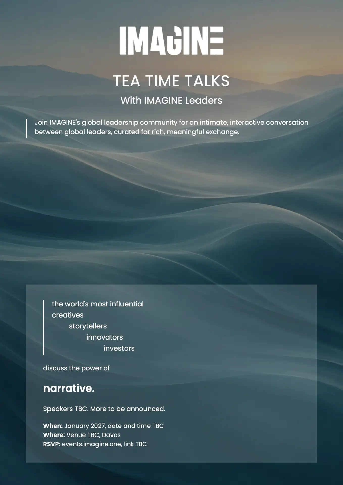 Tea Time Talks | Future of Leadership invitation