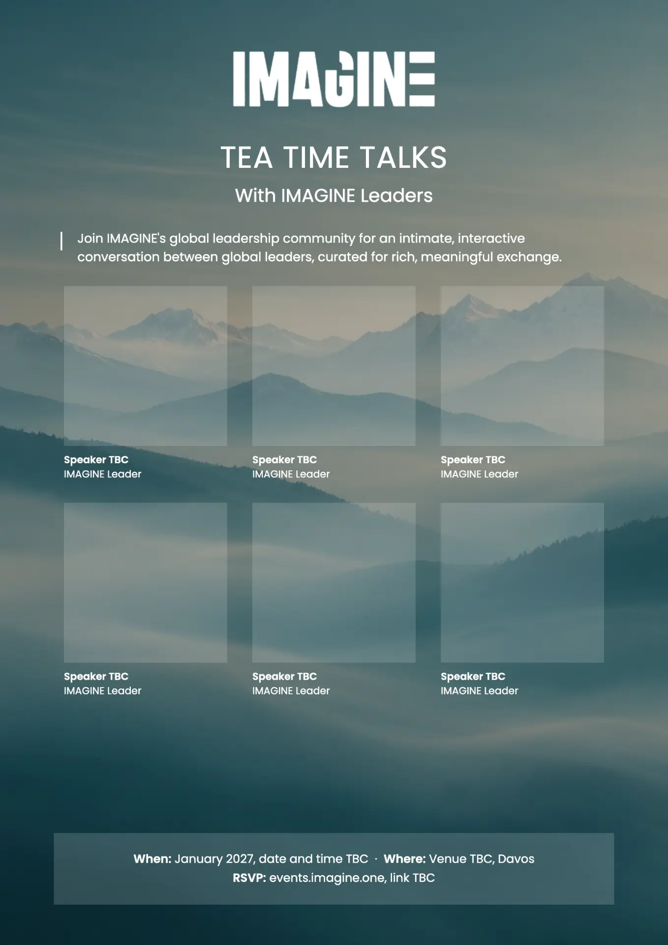 Tea Time Talks invitation